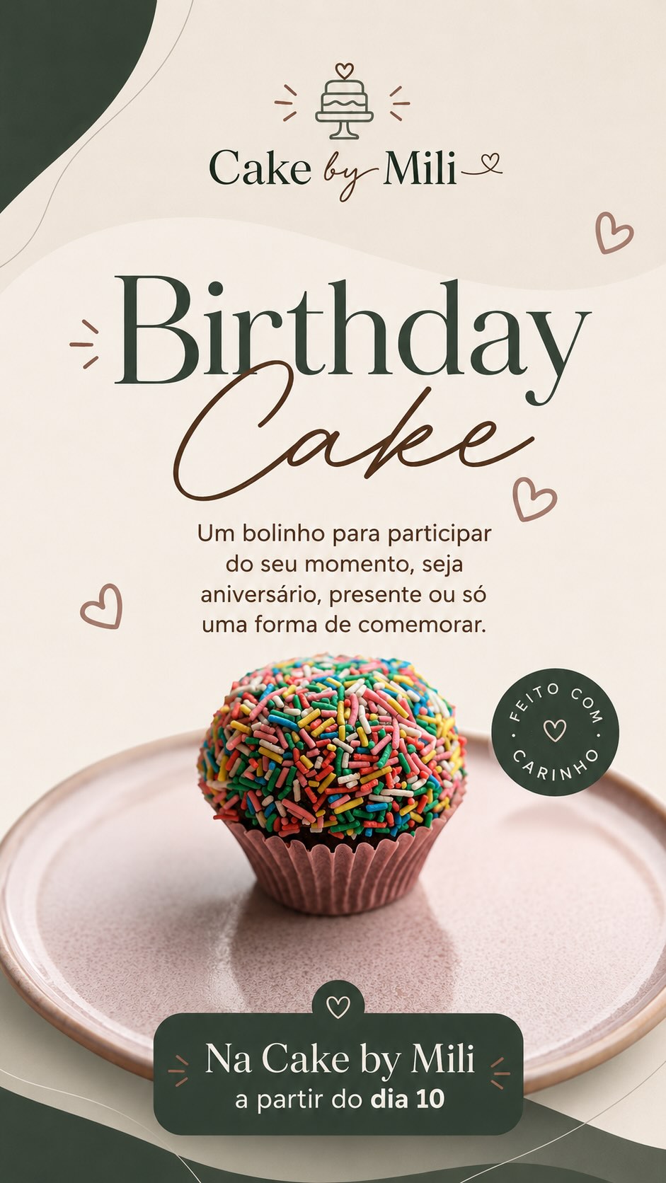 Birthday Cake, novidade anunciada pela Cake by Mili